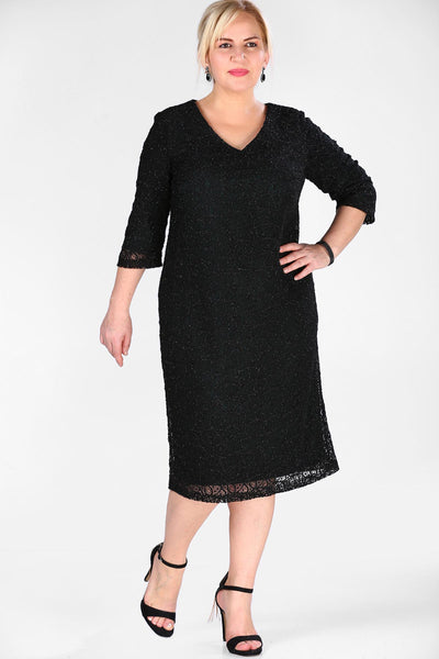 Oversize Lace Detail Green Dress